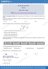 Đề thi giữa kì 2 Toán 6 - Đề số 2 - Cánh diều